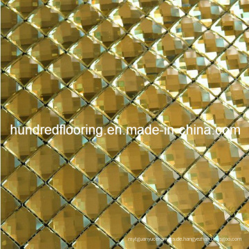 Gelb Spiegel Mosaik Fliese Diamant Mosaik (HD037)